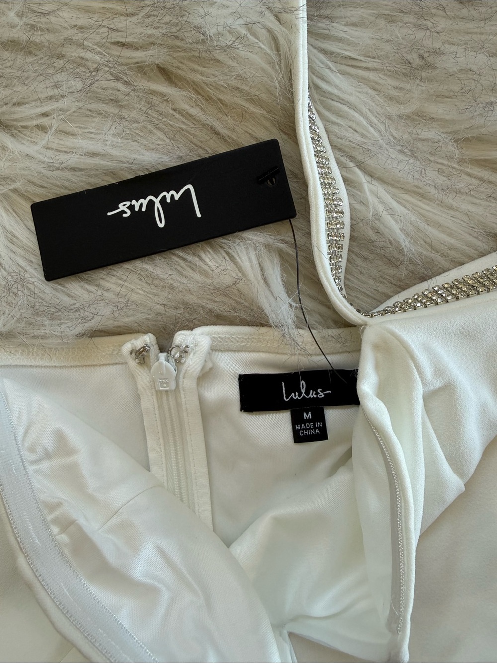 Lulu's White One-Shoulder Wide-Leg Jumpsuit - Picture 4 of 8